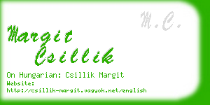 margit csillik business card